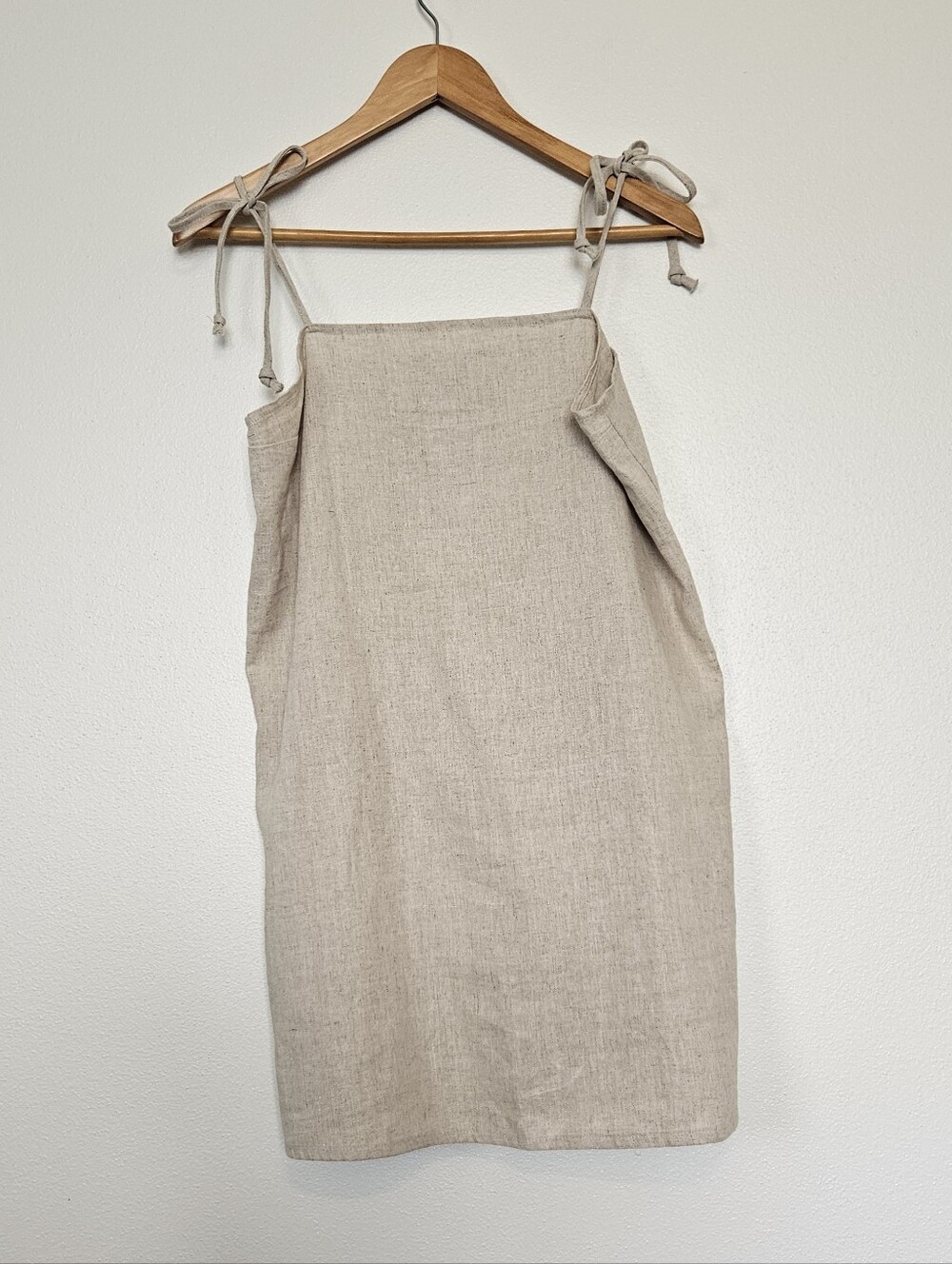 URBAN RENEWAL Remnants Linen Tie-Shoulder Mini Dress or Tunic Medium